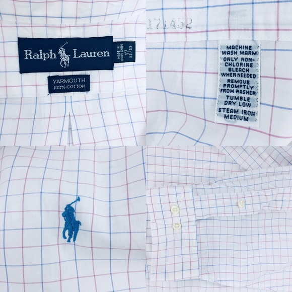 Ralph Lauren Men’s Yarmouth Shirt Size 17 32/33 - Picture 8 of 8